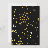 Champagne Black Gold Brunch & Bubble Vrijgezellenf Kaart (Achterkant)