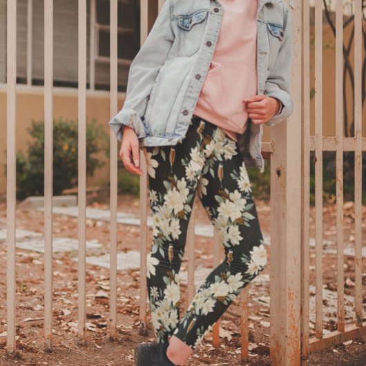 Champagne Bloem Bloemen Nieuwjaar Bruiloft Leggings