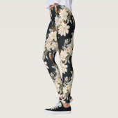 Champagne Bloem Bloemen Nieuwjaar Bruiloft Leggings (Links)