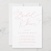 Champagne Blush Modern Bridal Shower Kaart (Voorkant)