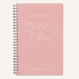 Champagne Blush Modern Vrijgezellenfeest Gift List Notitieboek