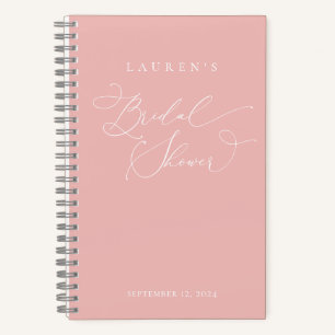 Champagne Blush Modern Vrijgezellenfeest Gift List Notitieboek