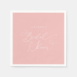 Champagne Blush Modern Vrijgezellenfeest Servet