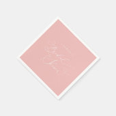 Champagne Blush Modern Vrijgezellenfeest Servet (Hoek)