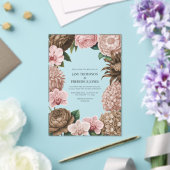 Champagne Blush, Oyster Pink & Latte Beige Wedding Acryl Uitnodigingen (Insitu (Huwelijk))