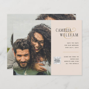 Champagne Blush PHOTO Weddenschap QR Code