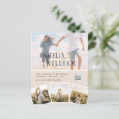 Champagne Blush PHOTO Weddenschap QR Code (Staand voorkant)