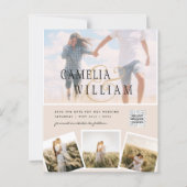 Champagne Blush PHOTO Weddenschap QR Code (Voorkant)