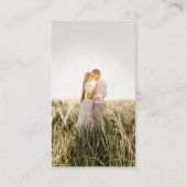 Champagne Blush PHOTO Weddenschap QR Code Informatiekaartje (Achterkant)