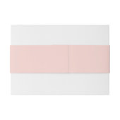 Champagne Blush Pink - bijpassende buikbanden Uitnodigingen Wikkel (Achterkant Voorbeeld)