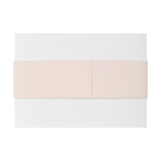 Champagne Blush Pink - bijpassende buikbanden Uitnodigingen Wikkel (Achterkant Voorbeeld)