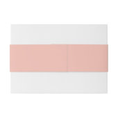Champagne Blush Pink - bijpassende buikbanden Uitnodigingen Wikkel (Achterkant Voorbeeld)