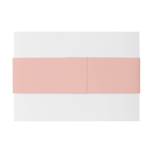 Champagne Blush Pink - bijpassende buikbanden Uitnodigingen Wikkel (Achterkant Voorbeeld)