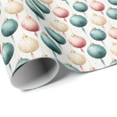 Champagne Blush: roze en goud Cadeaupapier (Rol Hoek)