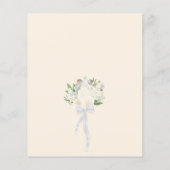 Champagne Blush Rozen Boho BUDGET Wedding Invite (Achterkant)