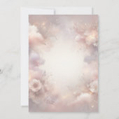 Champagne Blush Stardust Tuin Bruiloft Save The Date (Achterkant)