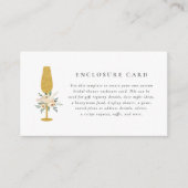 Champagne & Boeket Brunch & Bubbly Vrijgezellenfee Informatiekaartje (Voorkant)