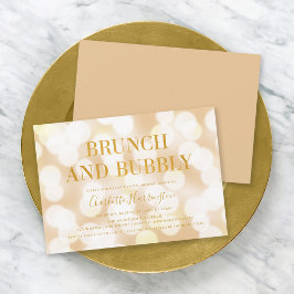 Champagne Bokeh Brunch en Bruisende Bruiloft Borre Kaart