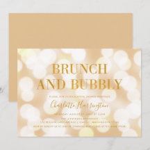 Champagne Bokeh Brunch en Bubbly Vrijgezellenfeest