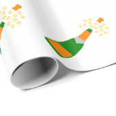 Champagne Bottle and Popping Cork Cadeaupapier (Rol Hoek)