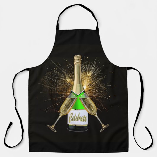 Champagne Bottle Celebrate Schort (Voorkant)