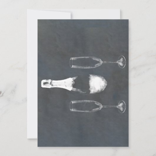 Champagne Bottle Kaart (Voorkant)