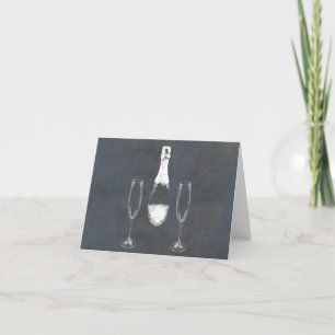 Champagne Bottle Kaart