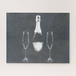 Champagne Bottle Legpuzzel