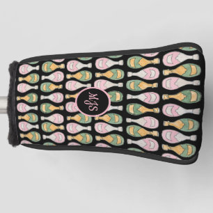 Champagne Bottle Pattern Dames Golf Head Hoesje Golfheadcover