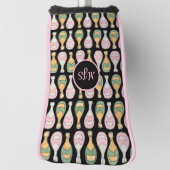 Champagne Bottle Pattern Dames Golf Head Hoesje Golfheadcover (Draai 90)