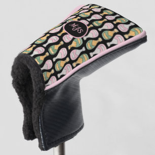 Champagne Bottle Pattern Dames Golf Head Hoesje Golfheadcover