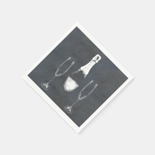 Champagne Bottle Servet (Hoek)