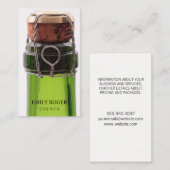 Champagne Bottle Visitekaartje (Voorkant / Achterkant)