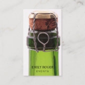 Champagne Bottle Visitekaartje (Voorkant)