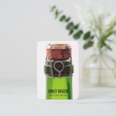 Champagne Bottle Visitekaartje (Staand voorkant)