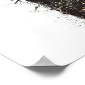 Champagne Bottle Wall Art Print 'Black Fizz' (Hoek)