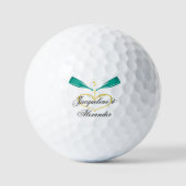 Champagne Bottles Wedding Theme Golf Balls Golfballen (Voorkant)