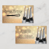 Champagne Bottles | Whisk Visitekaartje (Voorkant / Achterkant)