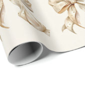 Champagne Bow met Gouden Glitter Glamour Cadeaupapier (Rol Hoek)