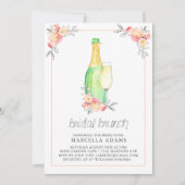 Champagne Bridal Brunch Kaart (Voorkant)