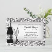 Champagne Bridal Shower Kaart (Staand voorkant)