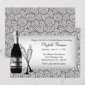 Champagne Bridal Shower Kaart (Voorkant / Achterkant)