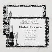 Champagne Bridal Shower Kaart (Voorkant / Achterkant)