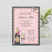 Champagne Bridal Shower Kaart (Staand voorkant)