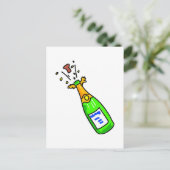 champagne briefkaart (Staand voorkant)