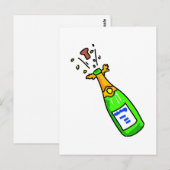 champagne briefkaart (Voorkant / Achterkant)