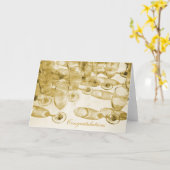 Champagne-brillenkaart Kaart (Gele Bloem)