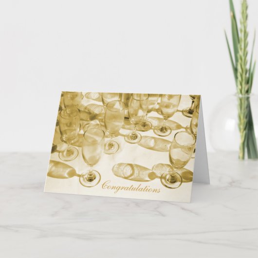Champagne-brillenkaart Kaart (Voorkant)
