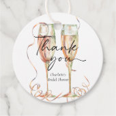 Champagne Bruidsborrel Dankjewel Bedankjes Labels (Voorkant)