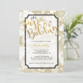 Champagne Bruidsdouche Uitnodiging - Pop de Bubbly (Staand voorkant)